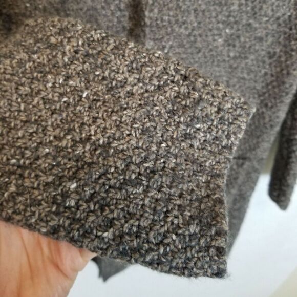 J. Jill Sweater Cardigan Rustic Country Hygge Size S Cozy Duster Snap Neutral - Picture 5 of 9